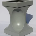 Concave Indented Square Pillar Pot