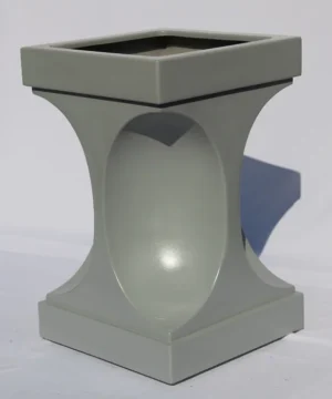 Concave Indented Square Pillar Pot