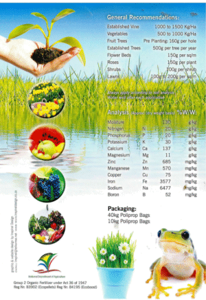 Eco Pellets Organic Fertiliser 40kg